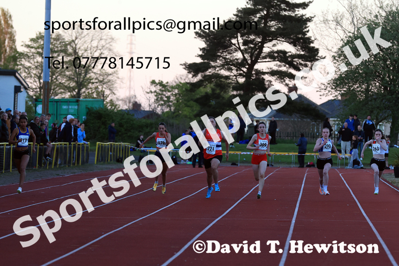 The 150 metres, 2026 NEGP 1, Monkton Stadium. Photo: David T. Hewitson/Sports for All Pics
